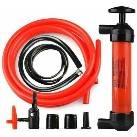 Pompe Siphon Manuel Pompe à Huile Vidange 200cc Pompe à Air Manuelle pour Extraction et Transfert de Carburant Essence Liquide Gaz Air Ballon Pneu Balle (5L / Min) (1/5)