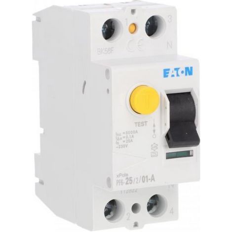 Disyuntor diferencial 2P 25A 01A tipo A PF625201A 112922