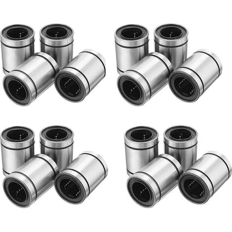 16 Stück LM20UU 20X32X42mm Doppelseitige Gummidichtung Linear-Kugellagerbuchse