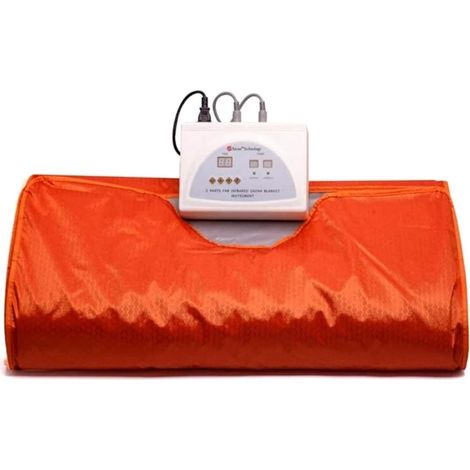 Kit de sauna portatif Couverture de sauna chauffante infrarouge professionnel, couverture de sauna amincissante for brûr s graisses du spa à domici, couverture de thérapie de désintoxication de remise (1/5)
