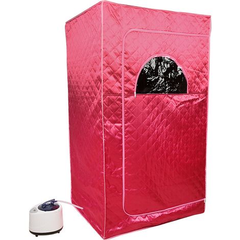 – Cabine de sauna à vapeur portable 2 places – 9 options de minuterie – 10 niveaux de température – Matériau nylon imperméable (1/5)