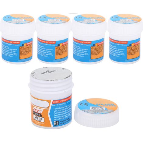 5 tubes de pâte à souder XG-50 à l'étain pour le reballage BGA SMT 20-38 µm Sn63 IPX3 (1/5)