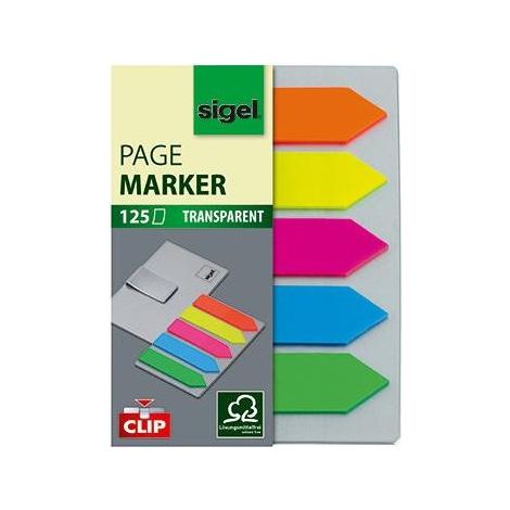 sigel Haftmarker Werkstoff: PET Farbe: 1 x grün, 1 x blau, 1 x pink, 1 x (1/5)