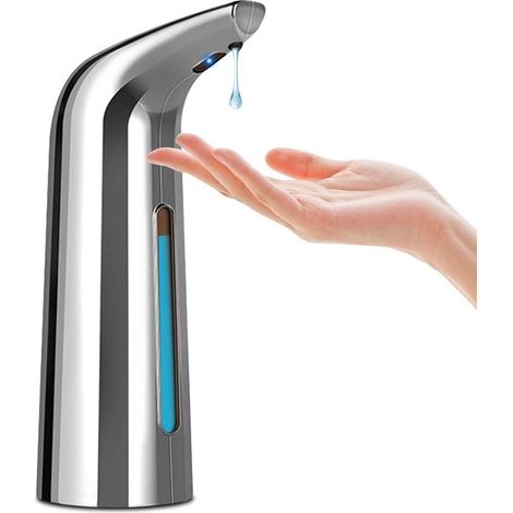 Dispenser di sapone automatico con sensore a infrarossi, dispenser di sapone impermeabile, dispenser di sapone a parete, dispenser di sapone liquido, igiene, sensore di movimento, vedi (1/5)