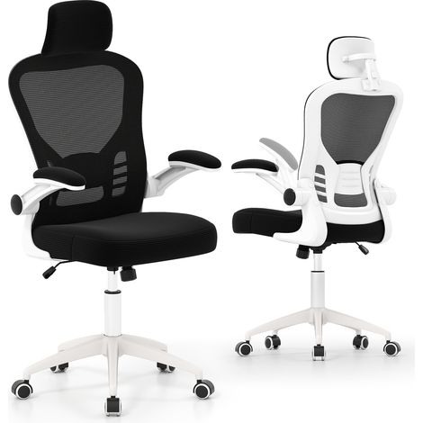 COSTWAY Ergonomic Mesh Office Chair Height Adjustable Computer Desk Chair (1/5)