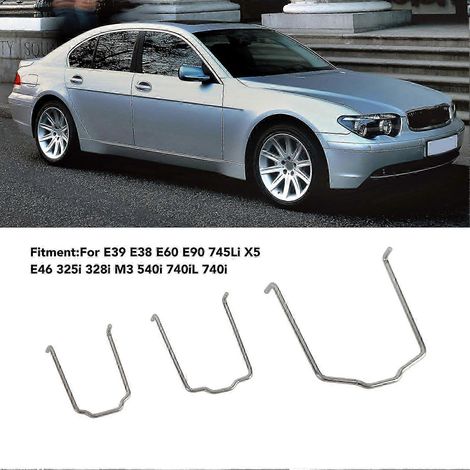3 Colliers de serrage pour durites de radiateur 154 23 Colliers de serrage robustes et fiables pour durites d'intercooler Compatibles avec E39, E38, E60, E90, 745Li, X5, E46, 325i, 328i et f54 (1/5)