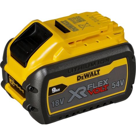 Batterie DeWalt FLEXVOLT 54 V / 18 V 9,0 Ah Li-Ion – Indicateur de charge – Performances pour applications lourdes
