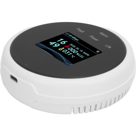 Détecteur de Gaz Naturel WiFi avec Alarme Tuya, Avertissement Lumineux et Sonore, 100‑240V pour Maison (1/5)