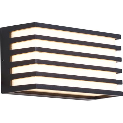 Moderne Außenwandleuchte schwarz inkl. LED IP65 - Jail (1/5)