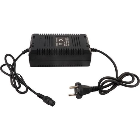 36V-Akkuladegerät für Elektroroller und Fahrräder, 3-poliger Stecker