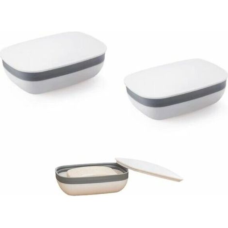 3 Pcs Porte-Savon de Voyage, Plastique Porte Savon, Boîtes de Savon avec Couvercle Voyage Savon Porte Boîte Porte Savon (1/5)