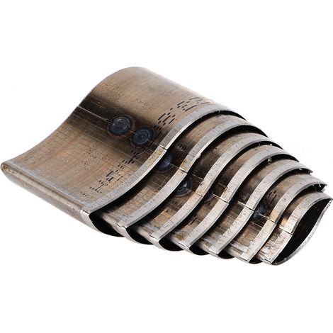Lot de 7 emporte-pièces manuels pour cuir, forme feuille, découpe DIY artisanat, modèle HSSA06 (1/5)