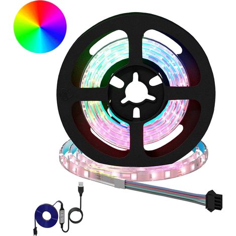 LED Streifen 2 pcs Schwarz und Transparent 750 mm