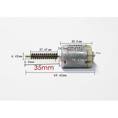 Moteur 12 V CC pour actionneur de verrouillage de porte pour KIA Sedona 2006-2014, Grand Soul, Hyundai Entourage, Porter (référence 81447-4D500), arbre de 235 mm. (1/5)