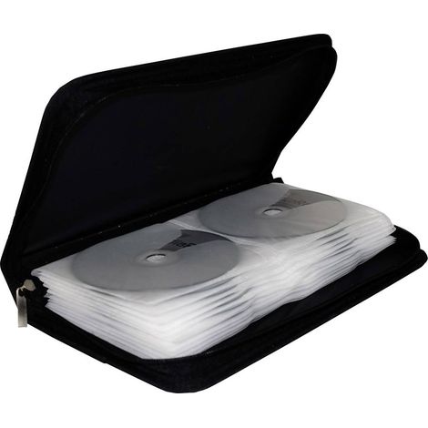 Pouzdro na 48 CD/DVD zapínací, černé (1/2)