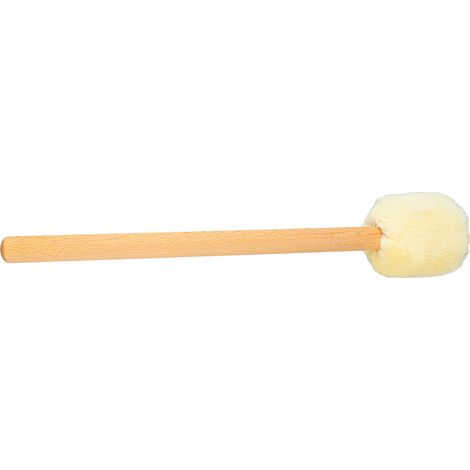 Baguette de tambour à tête en feutre doux, manche long pour xylophone et timbales, couleur beige (1/5)