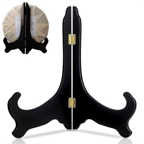 Soporte de chapa metálica negra, estante giratorio de 180 grados, tamaño de 4 pulgadas, acabado negro.