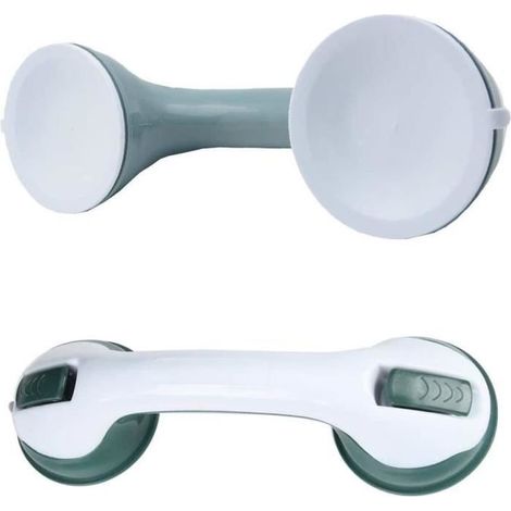 2 poignées de douche, ventouse antidérapante, plastique résistant, accessoires salle de bain, personnes âgées et enfants (1/4)