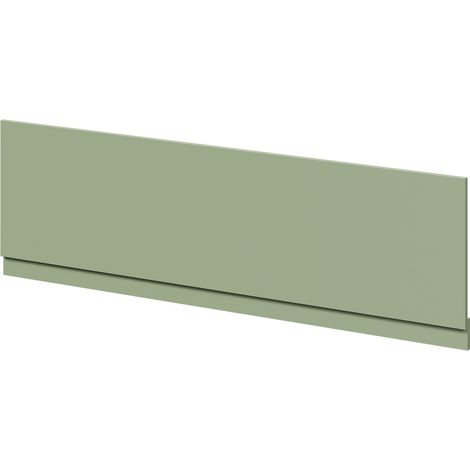 Olive Green MDF 1800mm Front Bath Panel with Plinth (1/4)