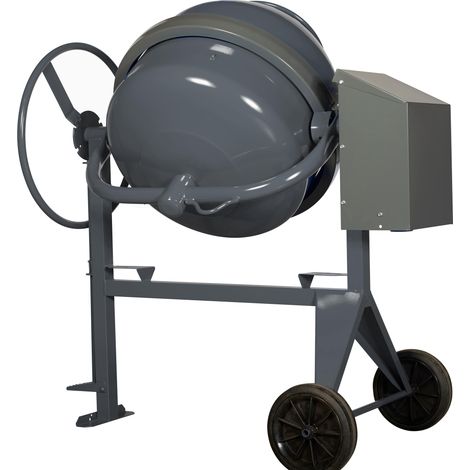 Bétonnière semi-pro électrique 180 litres – Moteur 700W – Cuve 160 litres – Pour chantiers humides et terrains accidentés