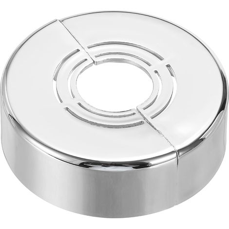 0.8/1/1.3 Inch 0.8" ABS Round Escutcheon Plate Cover Tap Water Pipe Fixing Plates Silver Decoration (1/5)