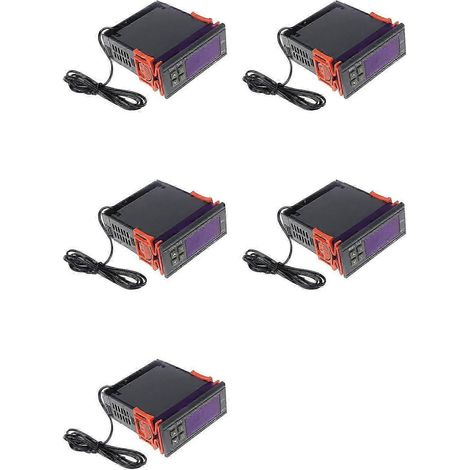 Contrôleur de température numérique STC-1000 à 5 LED, 110-220 V CA, 10 A, avec relais, thermorégulateur et thermostat WHBYV (1/4)