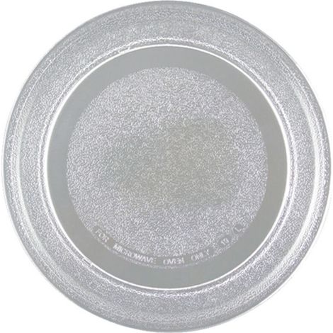 Plateau universel pour micro-ondes Ø 255 mm Ancre lisse Plateau en verre, compatible avec plusieurs modèles.