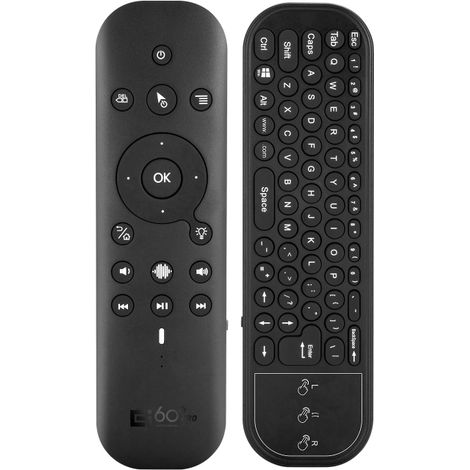 Télécommande gyroscope double mode BT 2.4G avec clavier vocale 6 axes pour Smart TV Android TV BOX PC (1/5)