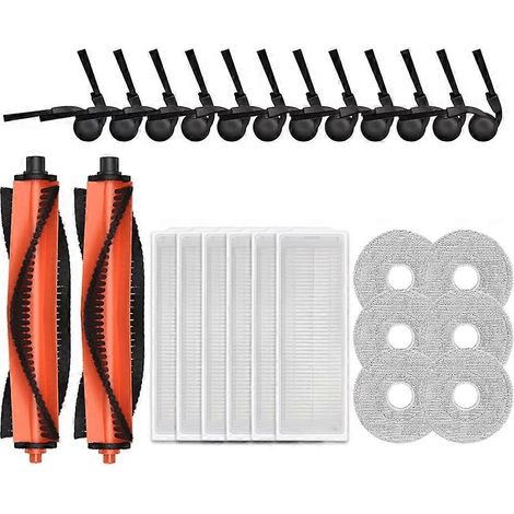 Ensemble de 26 pièces comprenant une brosse latérale principale, un filtre HEPA et une serpillière, compatible avec l'aspirateur robot Xiaomi S40 PRO / OV71GL. Pièces de rechange (1/5)