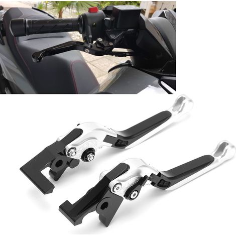 Accessoires moto, guidons pour Honda FORZA250, FORZA300, FORZA350 2018-2021 (F18 H18), argent. (1/5)