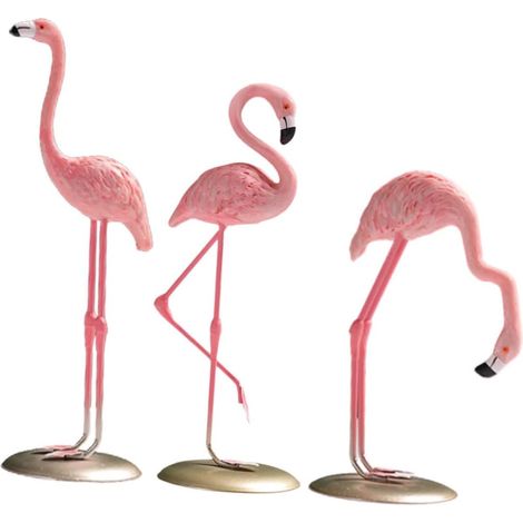Figuren im Einfachen Stil in Rosa aus Kunstharz 3 Stück