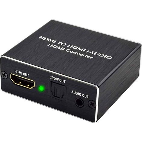 Convertisseur extracteur audio HDMI 4K, convertisseur HDMI vers SPDIF 1080p