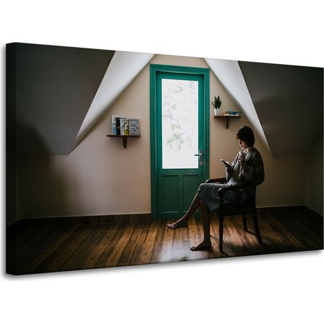 Leinwanddruck „Menschen, Frau, Entspannung“, 100 x 60 cm