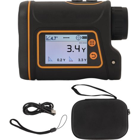 Télémètre Laser 6X Zoom Écran Tactile LCD avec Pile, Mesure de Distance 800m/874.9yd SW 800B (1/5)
