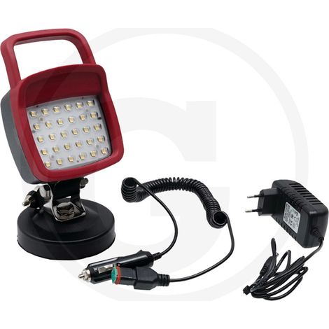 Foco de trabajo led fijación magnética batería integrada (duración de 4 a 8 h)