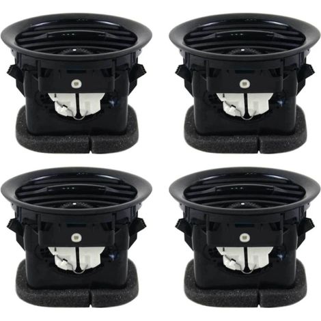 Vier Hochleistungs-Lüftungsgitter-Sets für Opel Adam/Corsa D 2007–2015, schwarz, langlebig, ästhetisch ansprechend, verbesserte Wärmeableitung und Belüftung 2201099