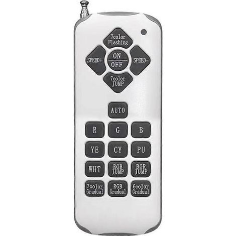 Télécommande 18 touches à code fixe 433 MHz 2264 pour lampe sous-marine LED RGB longue portée