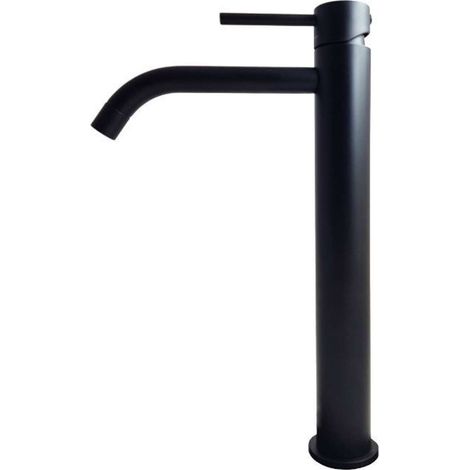 Miscelatore lavabo alto colore nero opaco senza scarico Paffoni Light LIG081NO Nero opaco