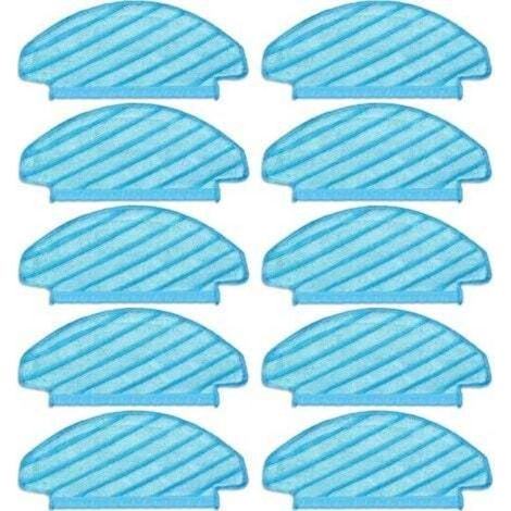 (10 pieces) Washable and reusable mop pads for ECOVACS DEEBOT OZMO T8/ T8+/ T8 AIVI/ T9/ T9 MAX/ N8 Pro vacuum cleaners, mop cloths, durable cleaning wipes (1/4)