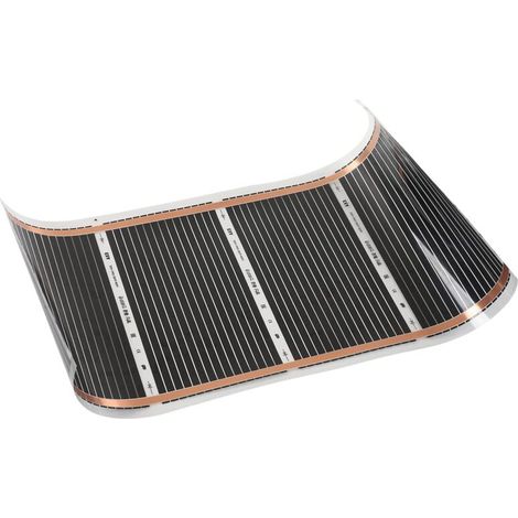 Tapis Chauffant au Sol 220v Tapis Chauffant électrique Adaptatif Facile à Installer Ultra Mince 100cm Longueur Uniforme Chauffage Domestique (50X100cm) (1/5)