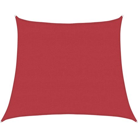 Maison Exclusive - Vela Parasole 160 g/m² Rossa 4/5x4 m in HDPE (1/5)