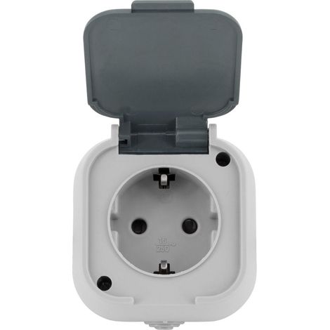 Presa Tipo F Schuko IP54 Grigio (1/4)