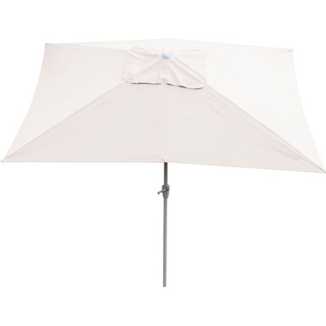Sonnenschirm Castellammare, Gartenschirm, 2x3m rechteckig neigbar, Polyester/Alu 4,5kg UV-Schutz 50+ creme (1/5)