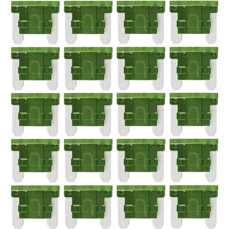 ATT Flachsicherungen, Mini-APS, 30A, 30 Ampere, für Wohnmobil, Auto, Motorrad, LKW (20er-Packung)