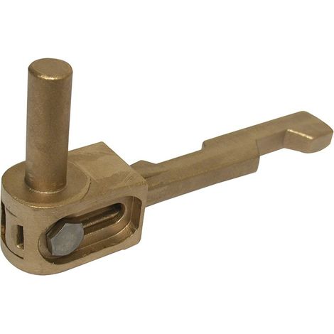 Portac – Gond de fixation à sceller en cupro-aluminium – Axe réglable diamètre 12mm – Déport de 32 à 62mm – Pour portail battant