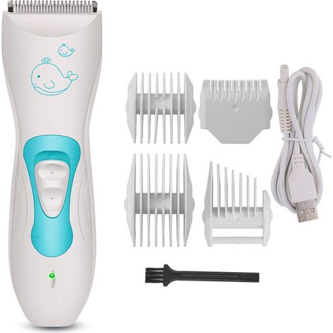 Tondeuse À Cheveux Pour Bébés - Sans Fil - Étanche - Rechargeable - 3 Peignes Réglables - Pour Coupe Cheveux Enfant (1/5)