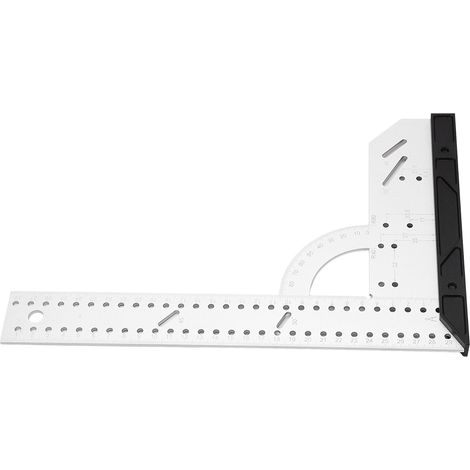 300 mm quadratisches Lineal aus Aluminiumlegierung, gut lesbare Skala, Werkzeug für die Holzbearbeitung, Präzisionswinkel (1/5)