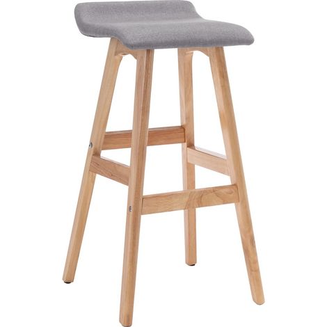 Chaise de bar Gris clair Tissu (1/5)