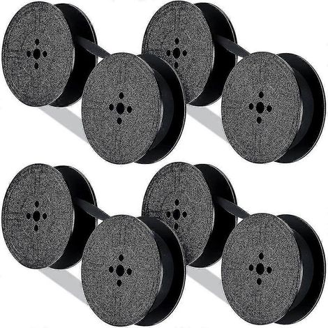 Lot de 4 rubans pour machine à écrire, bobines doubles, encre de rechange pour la plupart des machines à écrire (1/5)