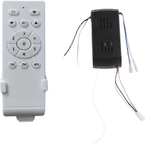 Kit de télécommande universelle pour ventilateur de plafond, contrôleur de ventilateur et d'éclairage basse tension 30 W CC, 6 vitesses et Ti (1/5)